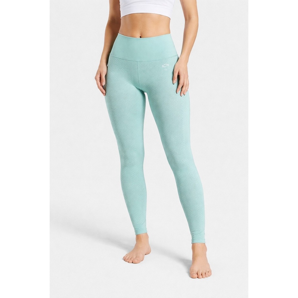 Gymshark Vital Seamless Cropped Green Leggings Women's Size MEDIUM